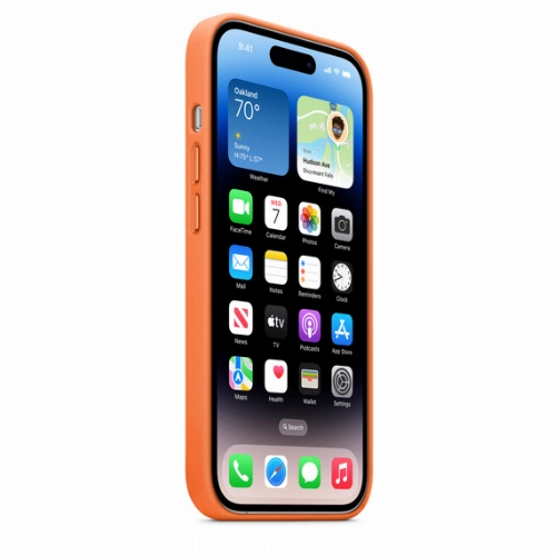 iPhone 14 Pro Leather Case Orange (MPPL3)